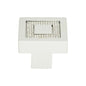 Crystal Square Inset Knob