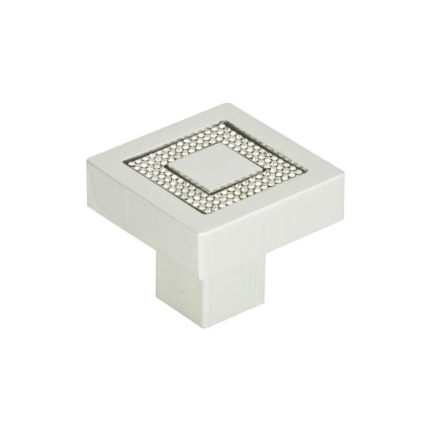 Crystal Square Inset Knob