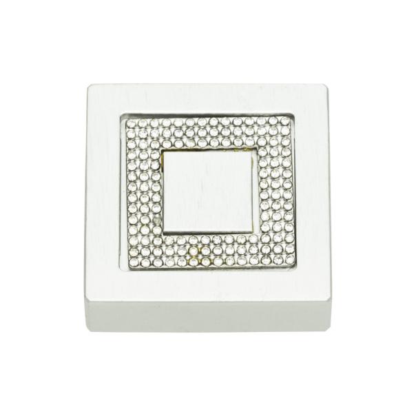 Crystal Square Inset Knob