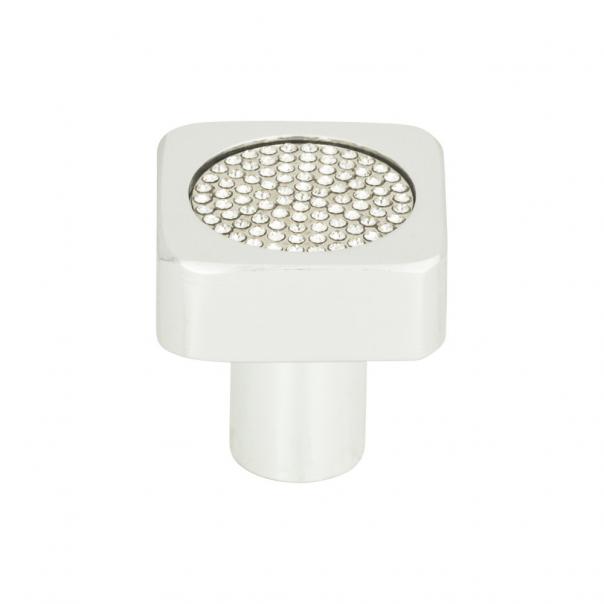 Crystal Square Inset Knob