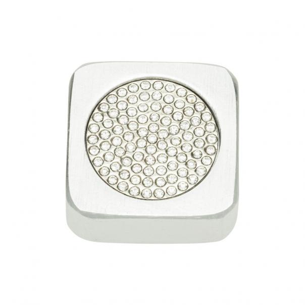 Crystal Square Inset Knob
