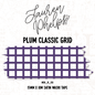 Plum Classic Grid 15mm washi