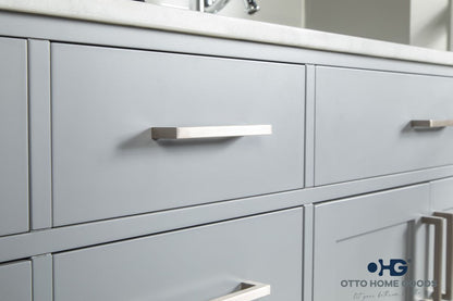 Fawna 72" Gray Double Bowls Bathroom Cabinet