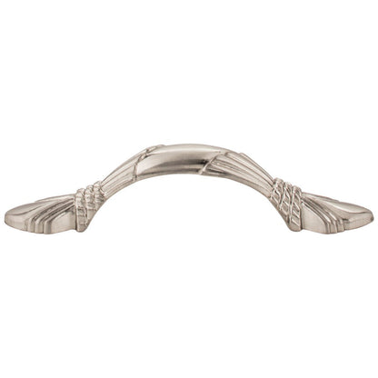 3" Center-to-Center Satin Nickel Baroque Capri Cabinet Pull