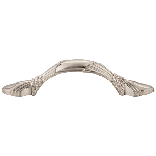 3" Center-to-Center Satin Nickel Baroque Capri Cabinet Pull