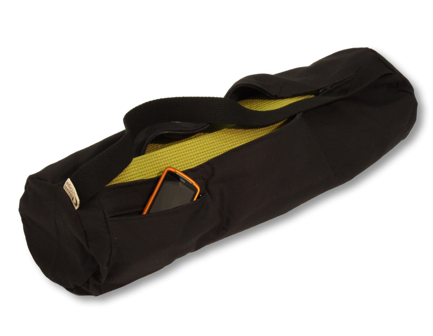 Durable Large Cotton Yoga Mat Bag - CLEARANCE / Pink