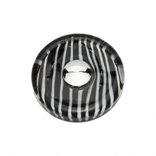 Zebra Glass Round Knob
