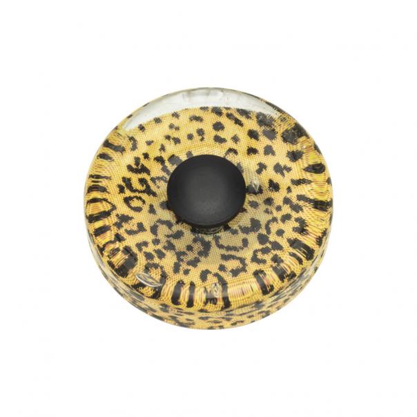 Cheetah Glass Round Knob
