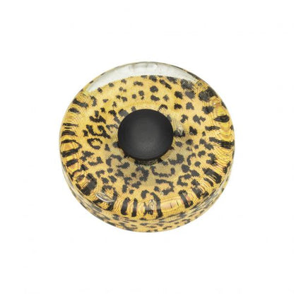 Cheetah Glass Round Knob