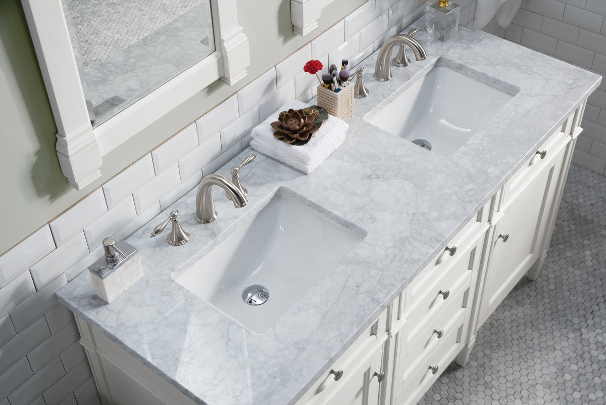 Brittany 60" Double Vanity in Bright White