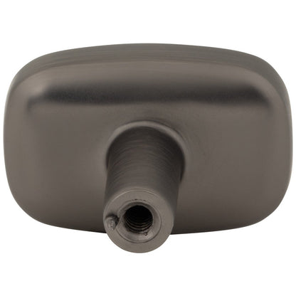 1-1/2" Rounded Rectangle Overall Length Satin Nickel Loxley Cabinet Knob