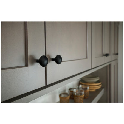 1-1/2" Rounded Rectangle Overall Length Satin Nickel Loxley Cabinet Knob