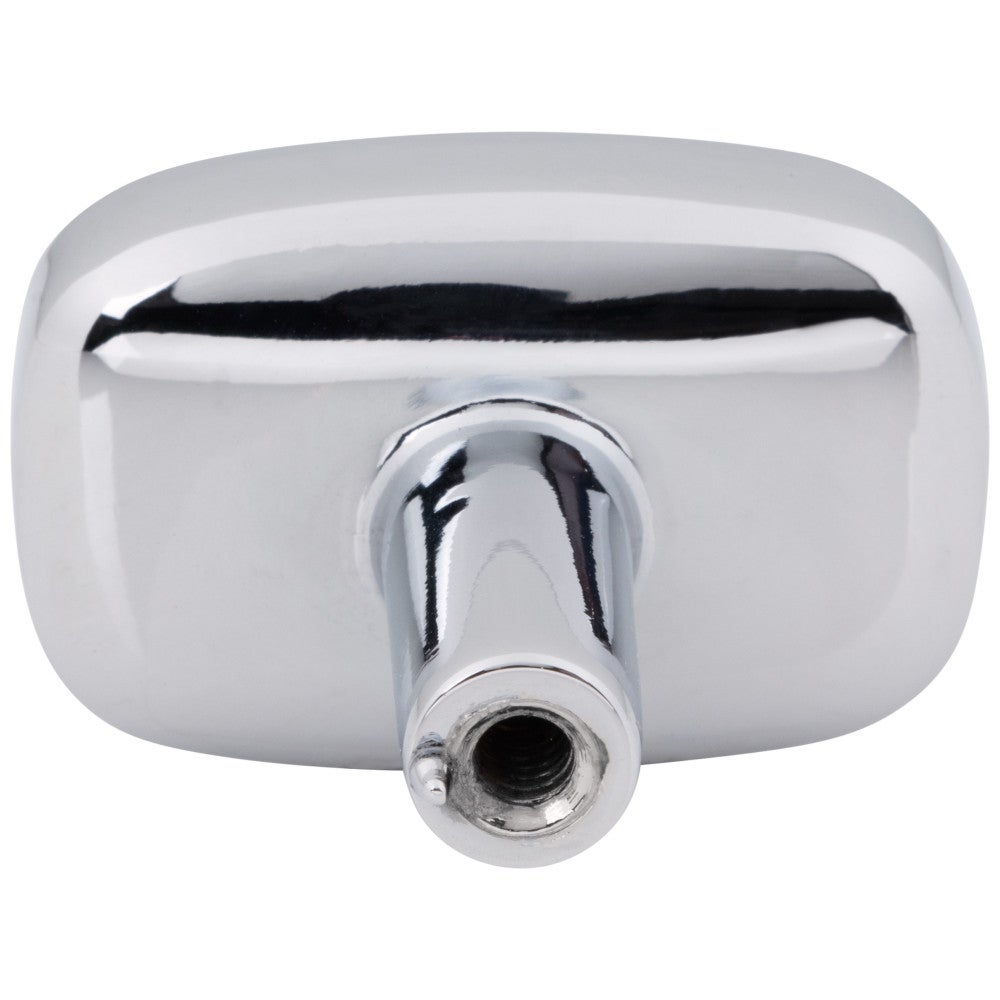 1-1/2" Rounded Rectangle Overall Length Satin Nickel Loxley Cabinet Knob
