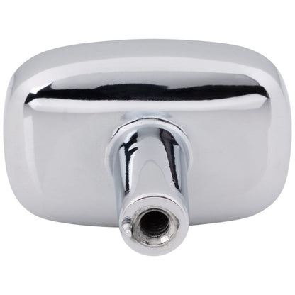 1-1/2" Rounded Rectangle Overall Length Satin Nickel Loxley Cabinet Knob