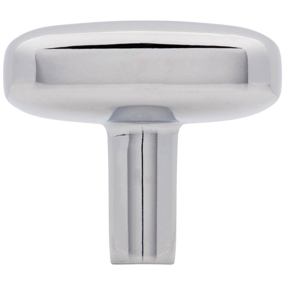 1-1/2" Rounded Rectangle Overall Length Satin Nickel Loxley Cabinet Knob