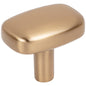 1-1/2" Rounded Rectangle Overall Length Satin Nickel Loxley Cabinet Knob
