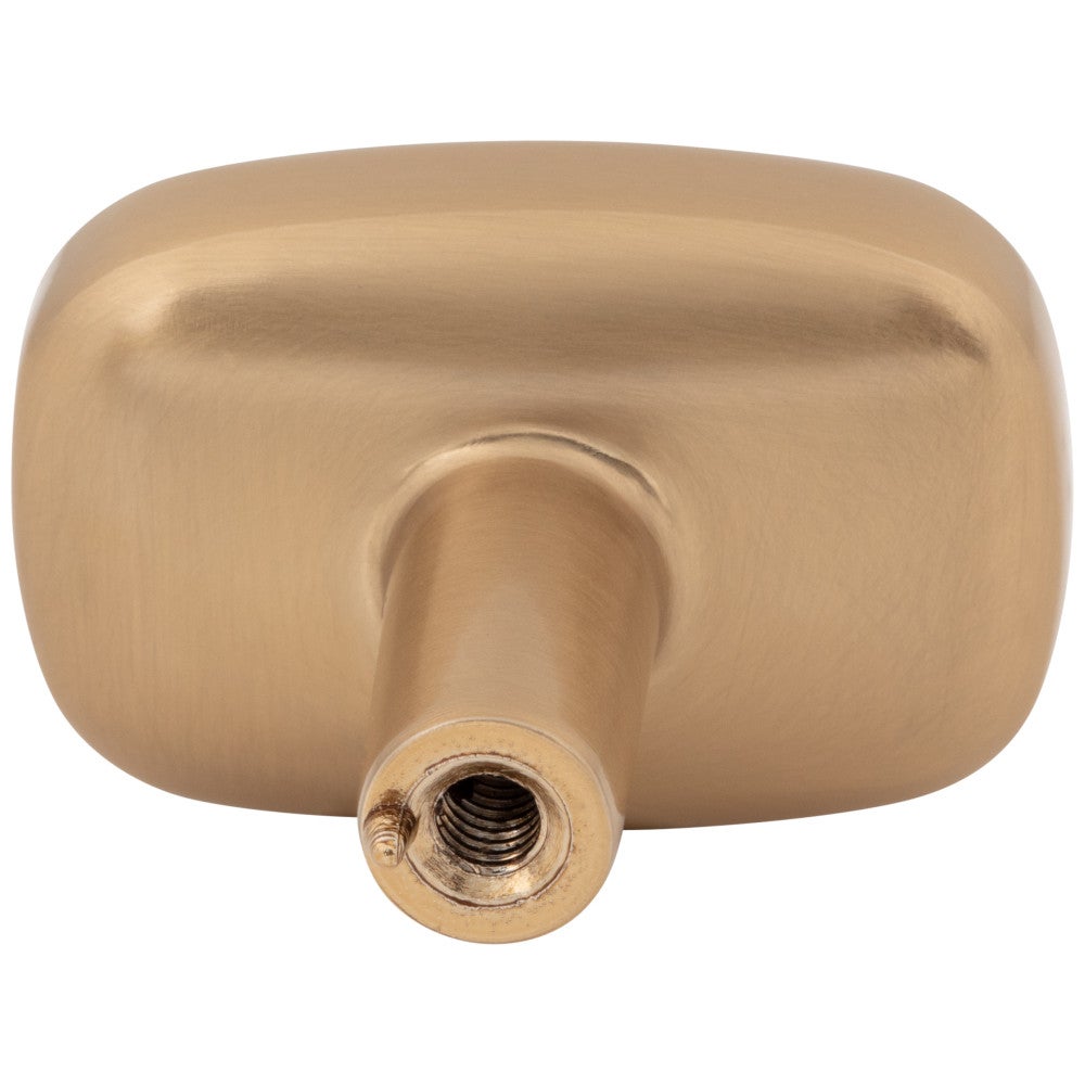 1-1/2" Rounded Rectangle Overall Length Satin Nickel Loxley Cabinet Knob