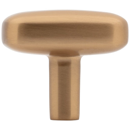 1-1/2" Rounded Rectangle Overall Length Satin Nickel Loxley Cabinet Knob
