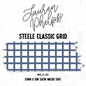 Steele Classic Grid 15mm washi