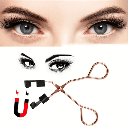 Magnetic 8Pcs Reusable Eyelashes with Applicator – No Glue, 5 Magnet Natural Look Lashes