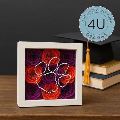 Custom College Flower Shadowbox