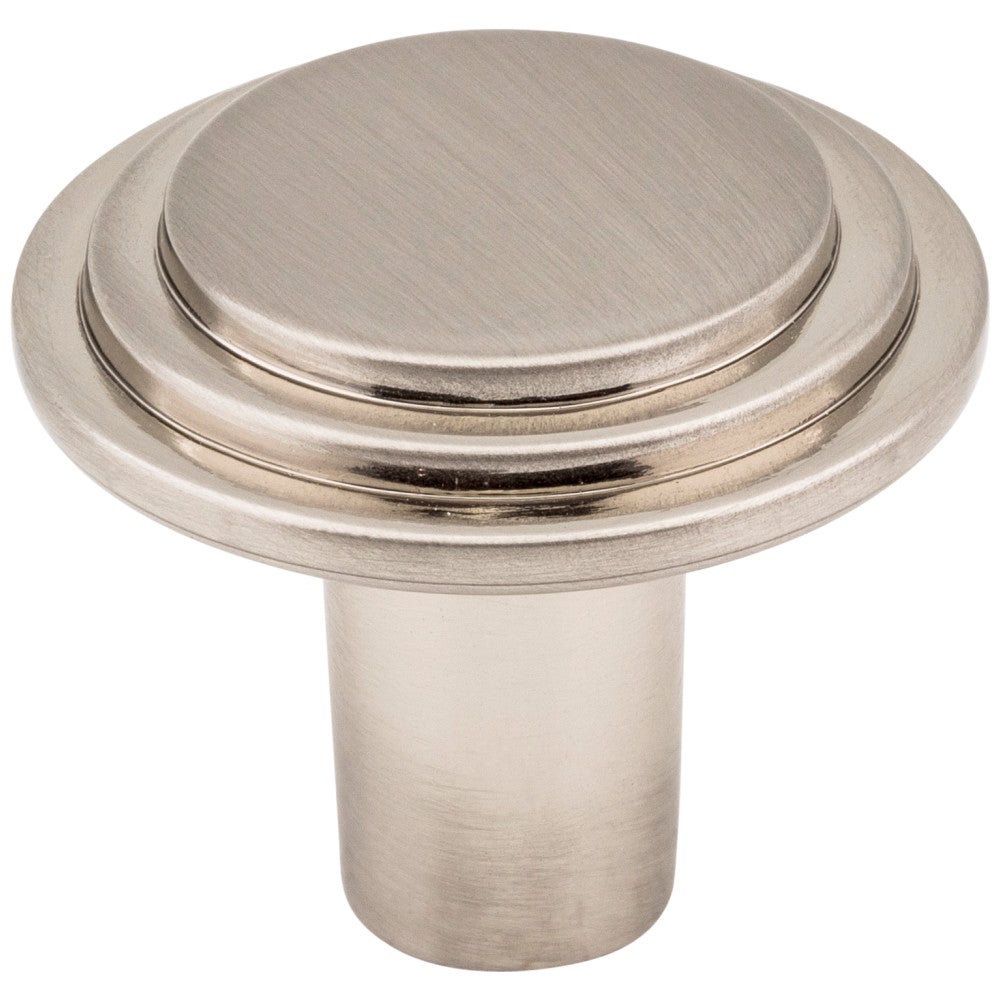 1-1/8" Diameter Satin Nickel Round Calloway Cabinet Knob