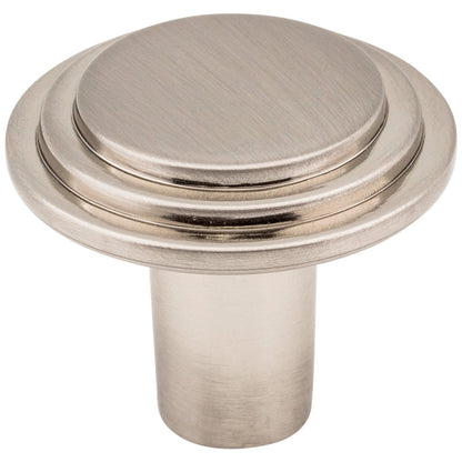 1-1/8" Diameter Satin Nickel Round Calloway Cabinet Knob