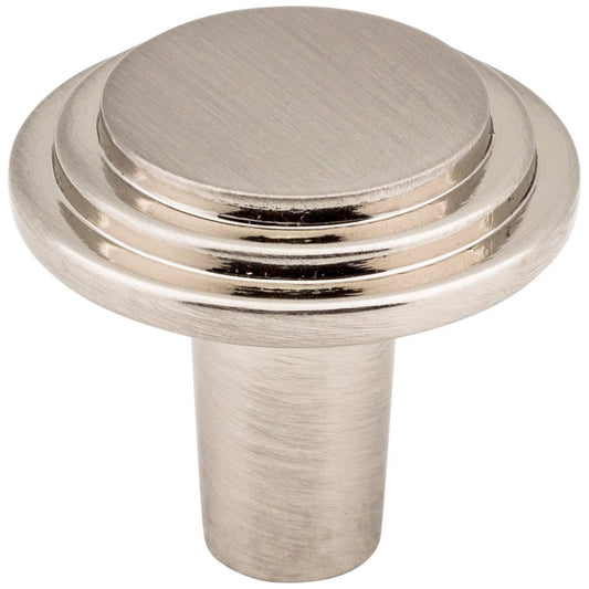 1-1/8" Diameter Satin Nickel Round Calloway Cabinet Knob