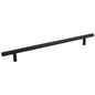96 mm Center-to-Center Hollow Matte Black Stainless Steel Naples Cabinet Bar Pull