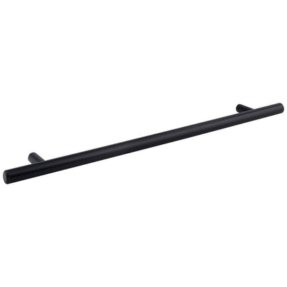 96 mm Center-to-Center Hollow Matte Black Stainless Steel Naples Cabinet Bar Pull
