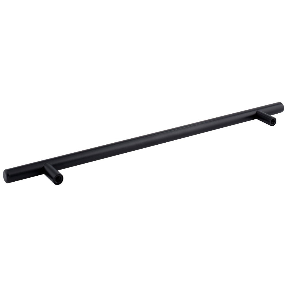 96 mm Center-to-Center Hollow Matte Black Stainless Steel Naples Cabinet Bar Pull
