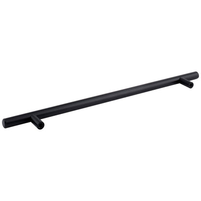 96 mm Center-to-Center Hollow Matte Black Stainless Steel Naples Cabinet Bar Pull