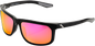 100% Hakan Sunglasses - Black - Purple Mirror 61036-001-72