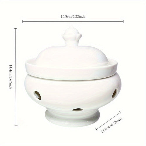 Elegant Ceramic Stew Pot with Lid for OnePerson Meals