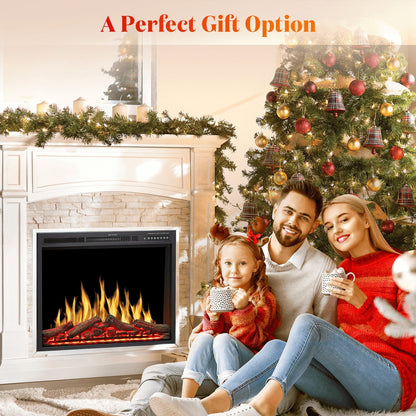 34 Inch Electric Fireplace Insert Adjuatble Flame Colors 936BXB