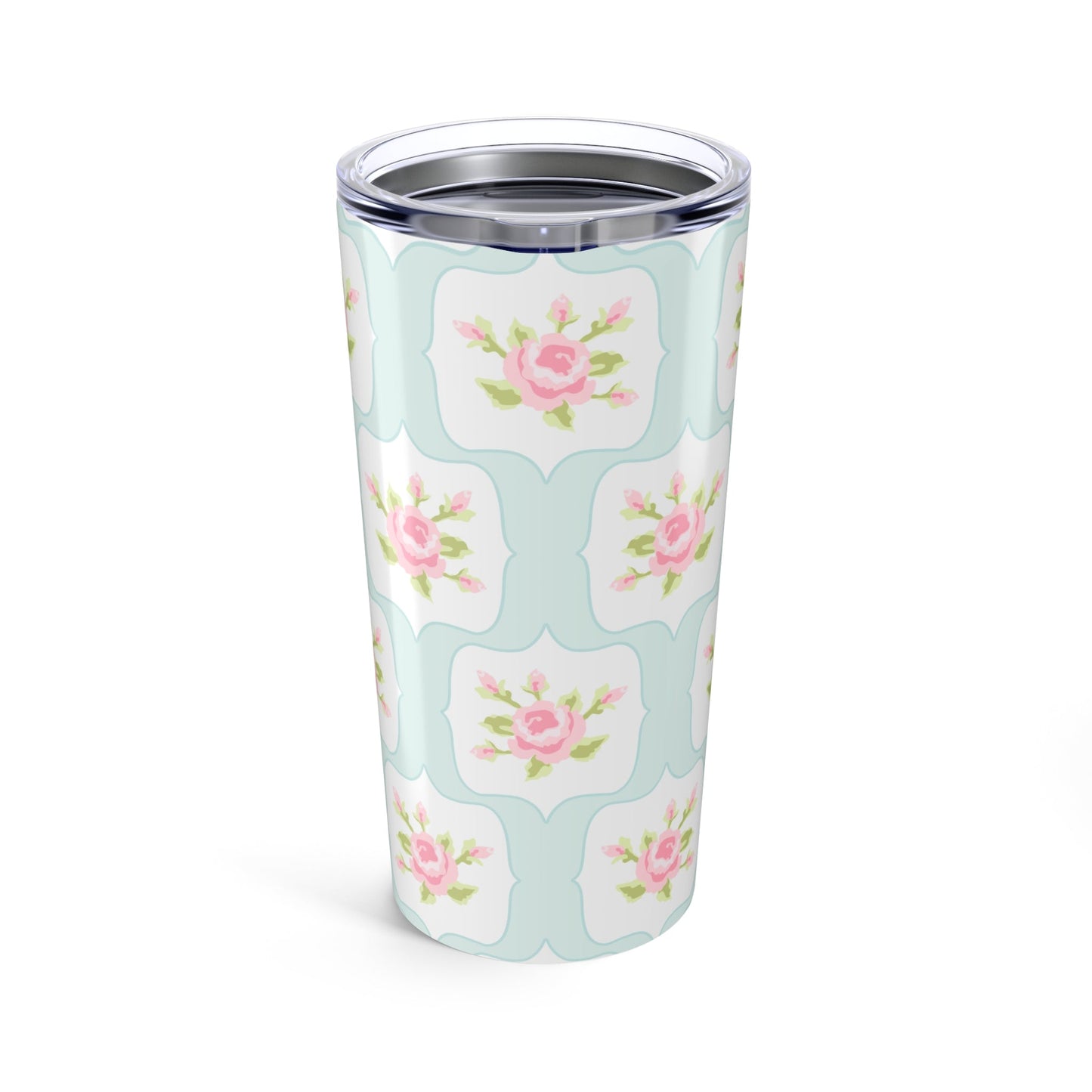 Customizable: Floral Tumbler, 20oz Insulated Travel Mug, Perfect Gift for Flower Lovers, Coffee, Tea, Drinkware for Home, Mother's Day, Spring Decor