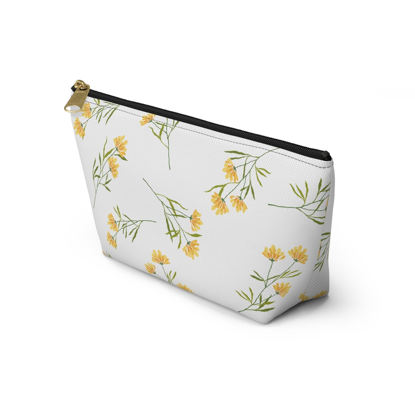 Customizable: Floral Accessory Pouch, Cute Makeup Bag, Travel Organizer, Gift for Her, Spring Flowers, Eco-Friendly Storage