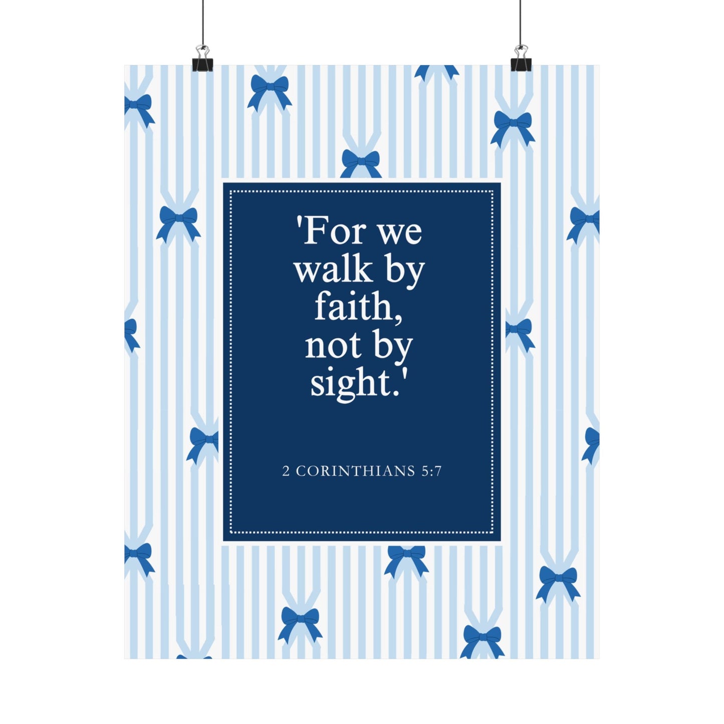 Inspirational Matte Vertical Posters, Faith Wall Art, Home Decor, Christian Decor, Motivational Print, Gift for Believers