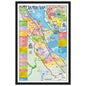 San Mateo County MLS Area Map - POSTER PRINTS