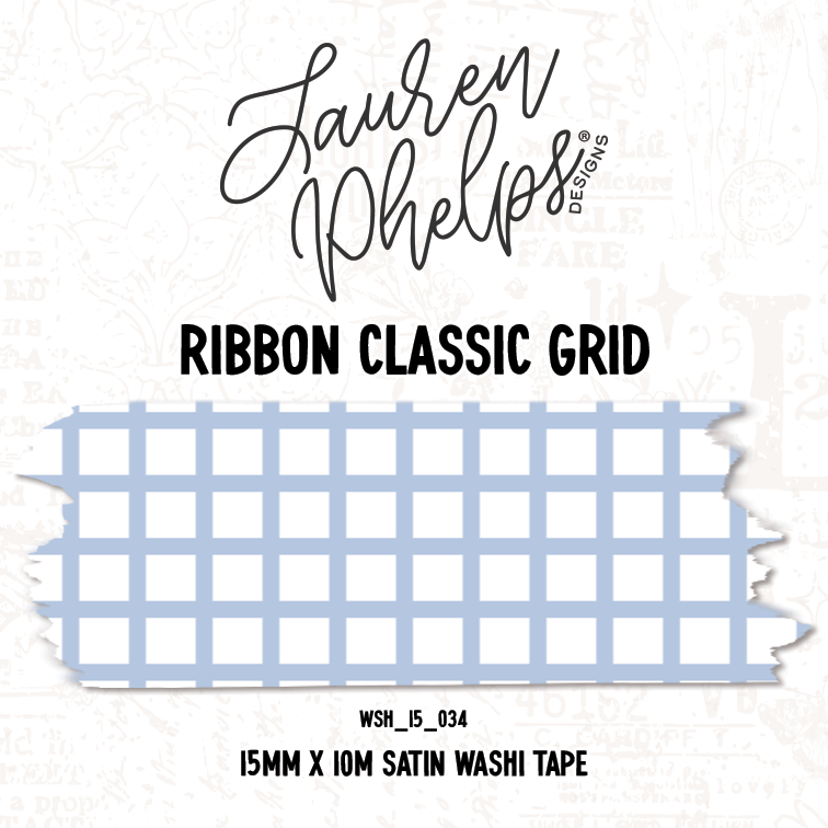 Ribbon Classic Grid 15mm washi