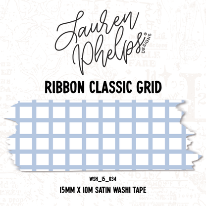 Ribbon Classic Grid 15mm washi