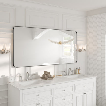 Eviva Harmony Black Metal Framed Mirror