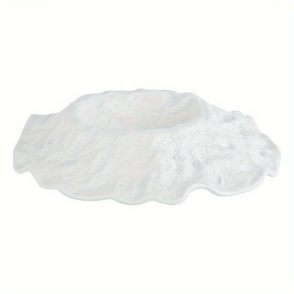 Elegant Oval Ceramic Plate French Dessert  Soup Bowl