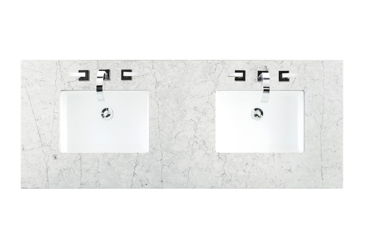 60" Double Top, 3 CM Silestone w/ Sink