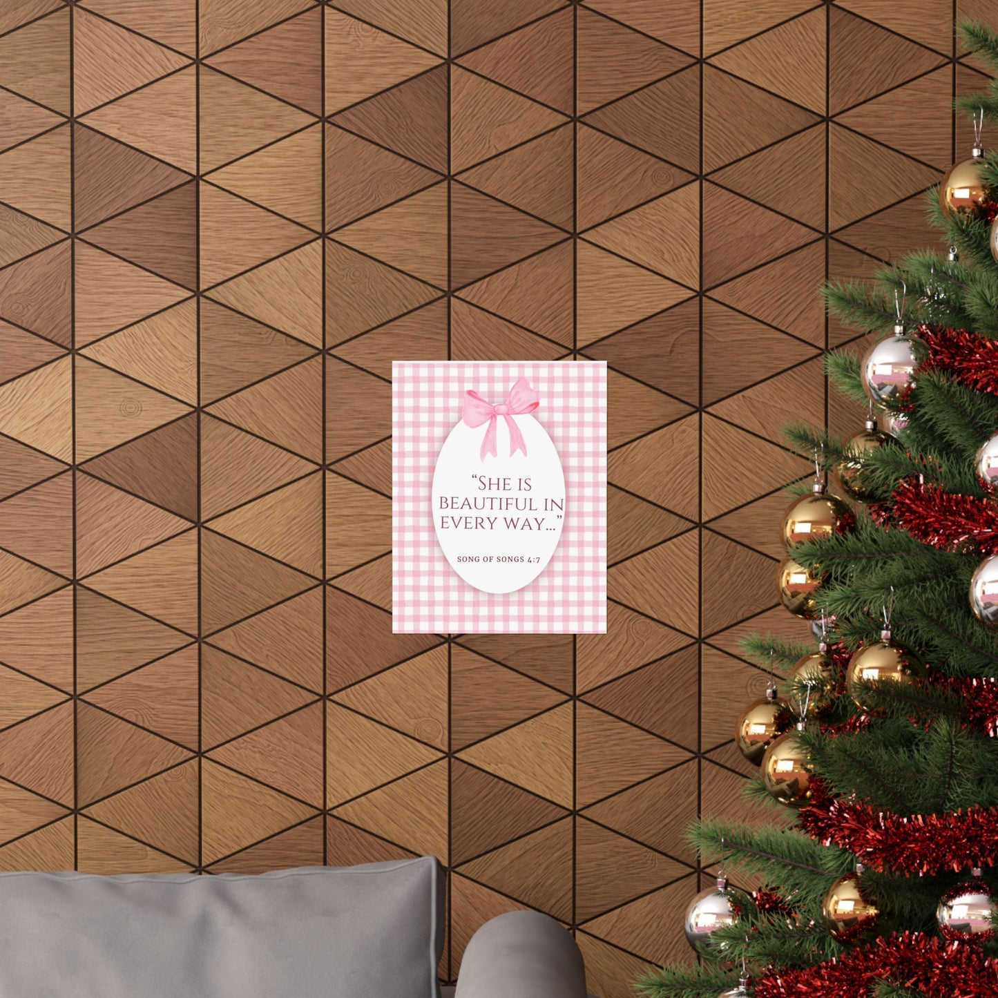 Inspirational Wall Art Poster, Motivational Decor, Gift for Her, Perfect Dorm Decor, Christian Home Decoration