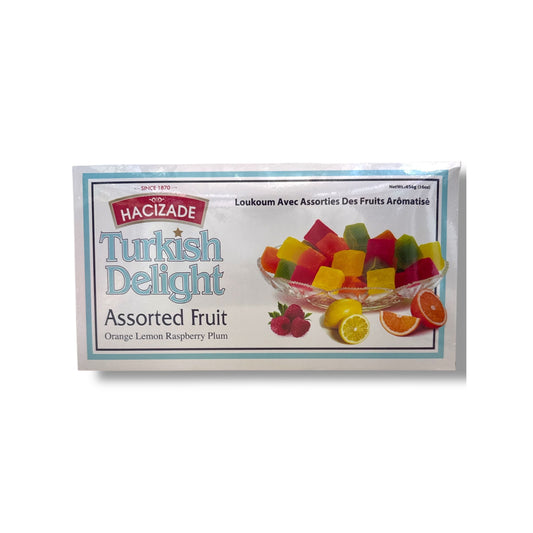 Turkish Delight Fruit Assorted - Authentic Sweet Treats with Natural Fruit Flavors