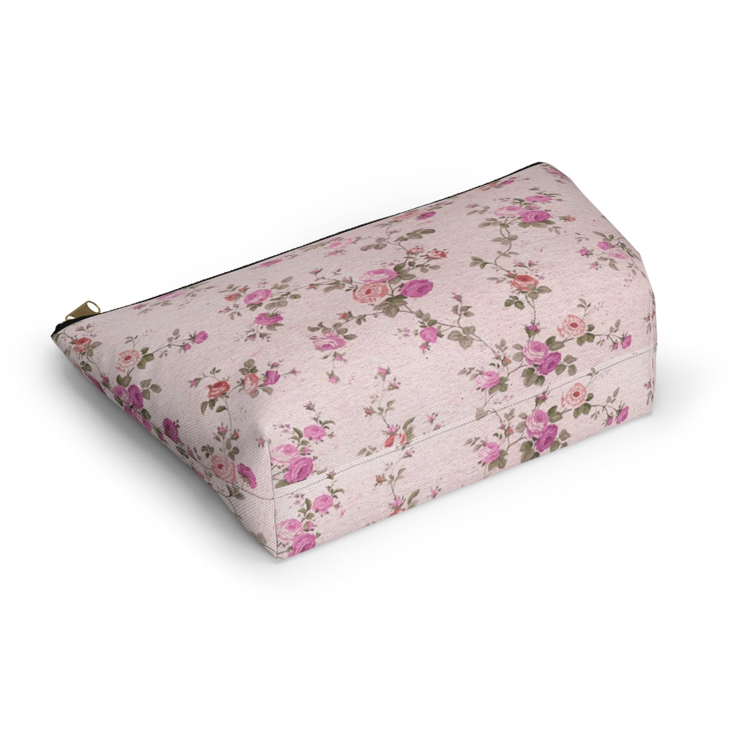 Customizable: Floral Accessory Pouch, Makeup Bag, Travel Organizer, Gift for Her, Pink Floral Bag, Cosmetic Case, Everyday Essentials