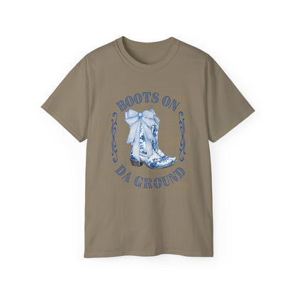 Western Song Cowboy Women's T-Shirt, Boots Graphic T-Shirt, Rural Lifestyle Top, Country Music Concert Apparel, Vintage Ranch Style Shirt