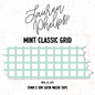 Mint Classic Grid 15mm washi