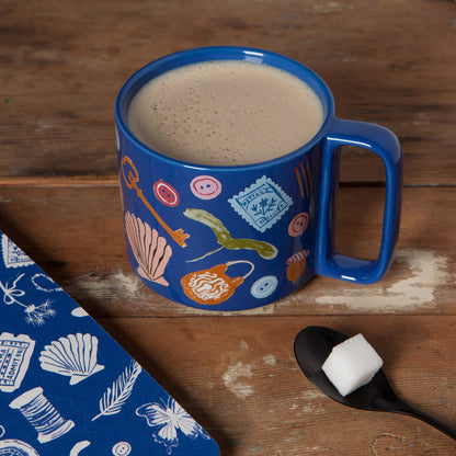 Finders Keepers Ceramic Studio Midi Mug  | Cobalt Blue Coffee Tea Cup